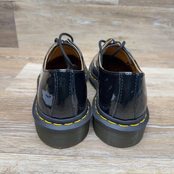 Dr. Martens Black Patent Leather Oxfords Women's Size 9 - Picture 3 of 7
